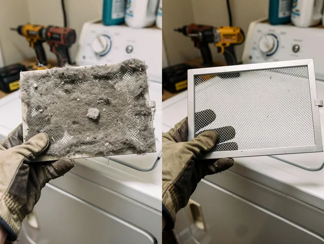 Professional lint trap cleaning by Holliston Dryer Vent Cleaning in Holliston