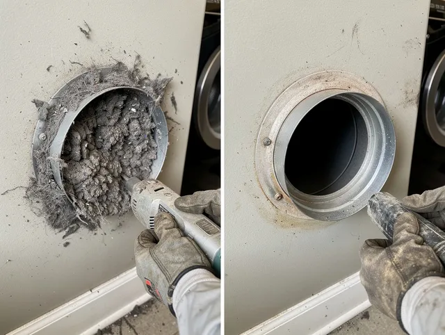 Professional clogged vent cleaning by Holliston Dryer Vent Cleaning in Holliston