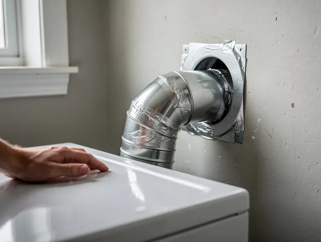 Holliston Dryer Vent Cleaning expert performing professional dryer vent repair and installation in Holliston