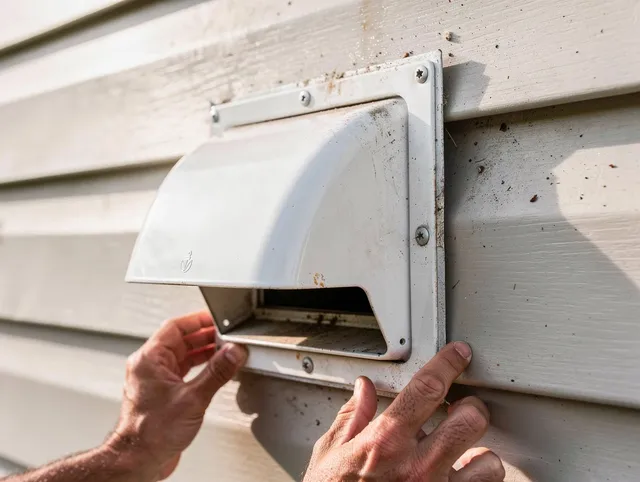 Holliston Dryer Vent Cleaning technician delivering thorough residential dryer vent cleaning service in Holliston